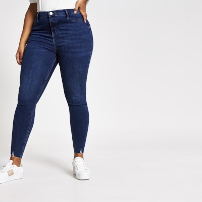 Plus blue Molly mid rise jeggings