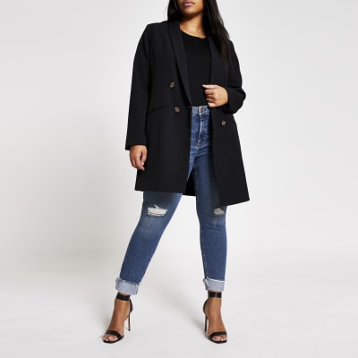 Plus blue ripped Amelie skinny jeans