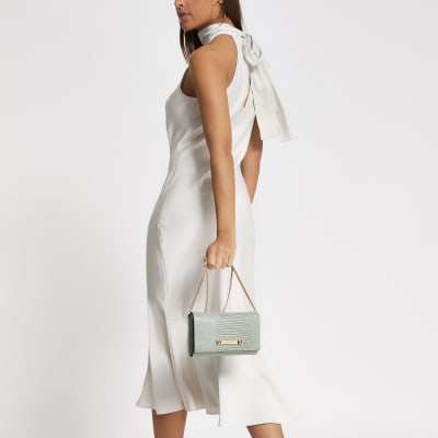 Mini sac vert texturé