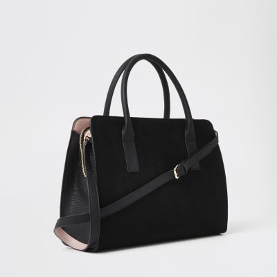 RI – Schwarze Shopper-Tasche