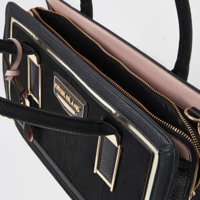 Black RI shopper tote bag