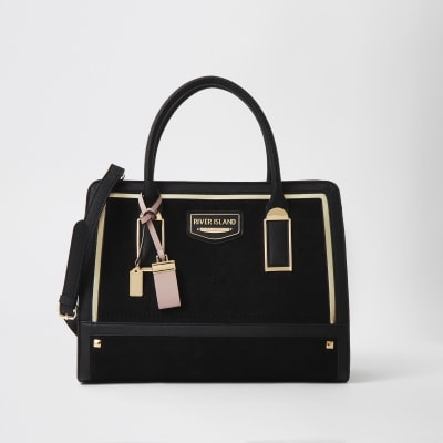 RI – Schwarze Shopper-Tasche