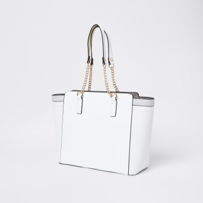 Grey RI winged shopper tote bag