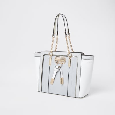 Grijze RI shopper tas