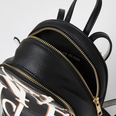 Black 'River' mini backpack