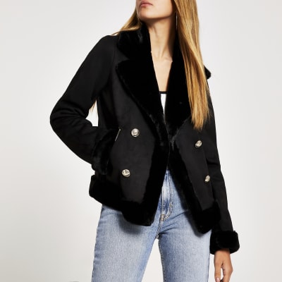 river island aviator coat