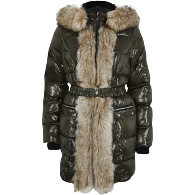 river island hooded padded jacket