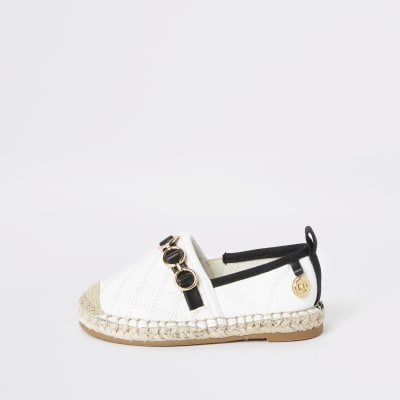 river island white espadrilles