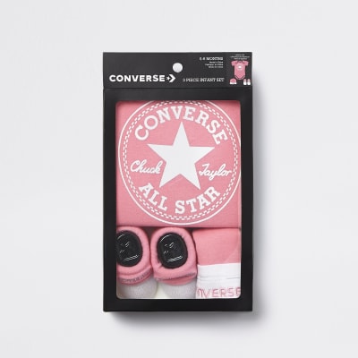 converse baby grow set