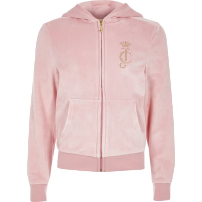 Girls Juicy Couture Light Pink Tracksuit River Island   837559 Main