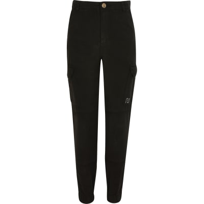 girls pull on trousers