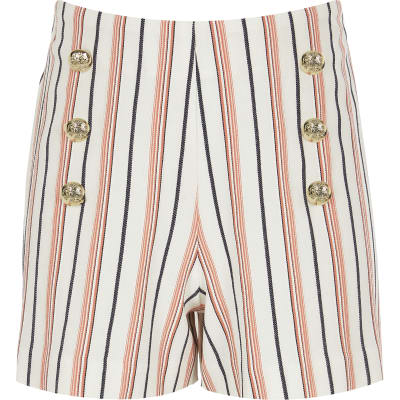 river island coral shorts