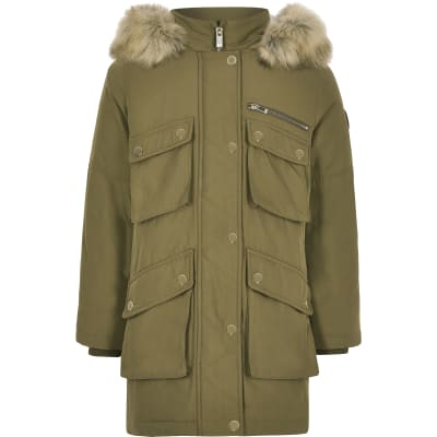 river island childrens faux fur coats jackets