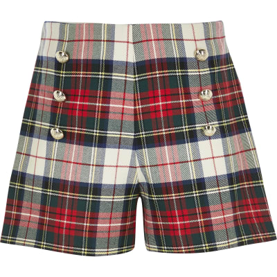 tartan shorts ladies