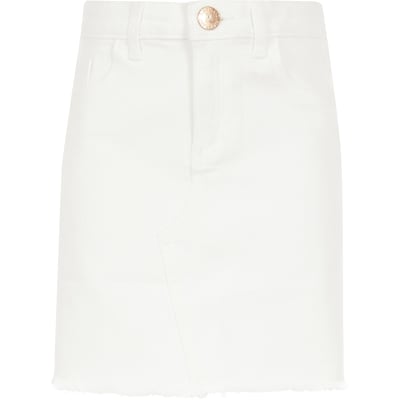 white denim skirt river island