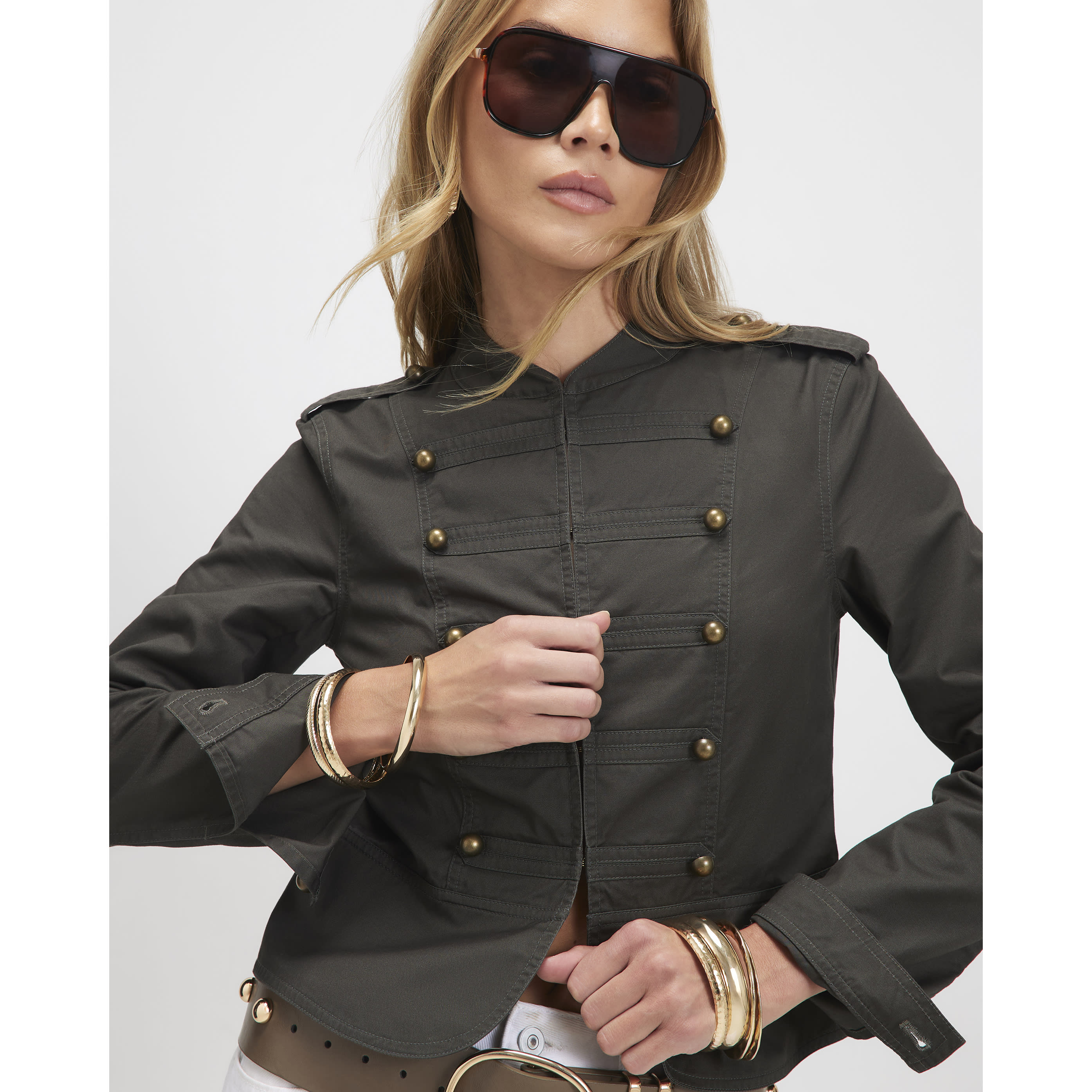 River Island Khaki Casual Drummer Jacket