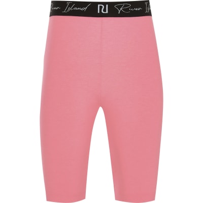 girls pink cycling shorts
