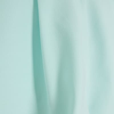 Aqua linen blend high waisted shorts River Island