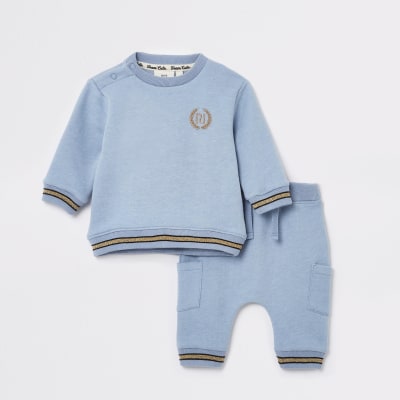 Baby blue angel wing jogger outfit