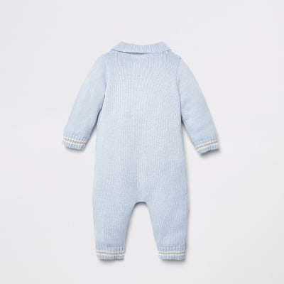 cable knit baby grow