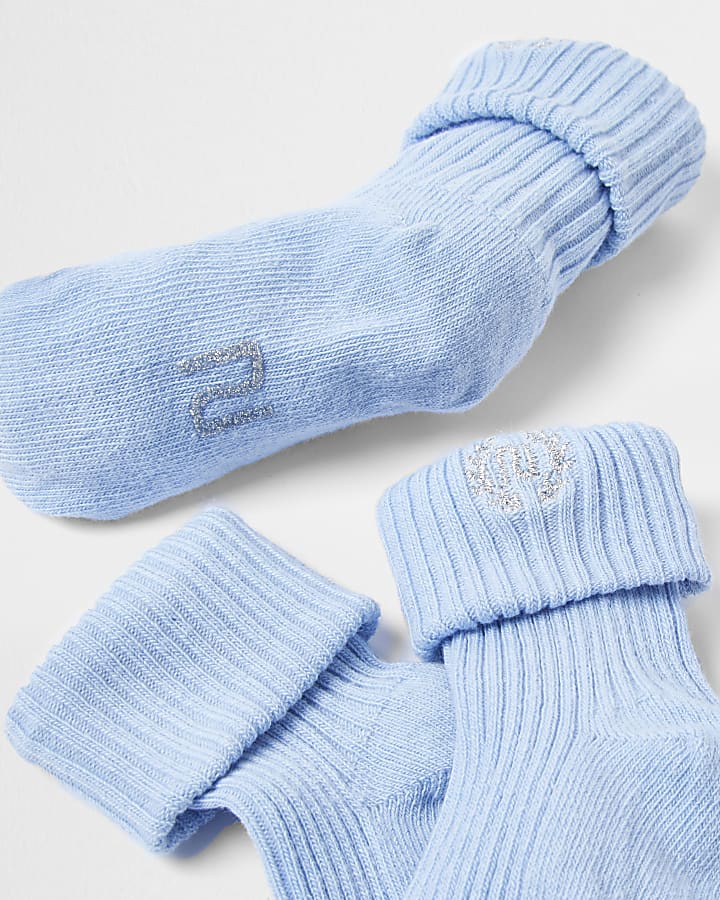 Baby blue RI socks 2 pack