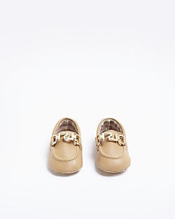 Baby Boys Beige PU Loafers