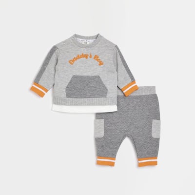 Baby Boys River Island Camo Print Sweatshirt Jumper Sizes 3-6 Months,9-12 Months 