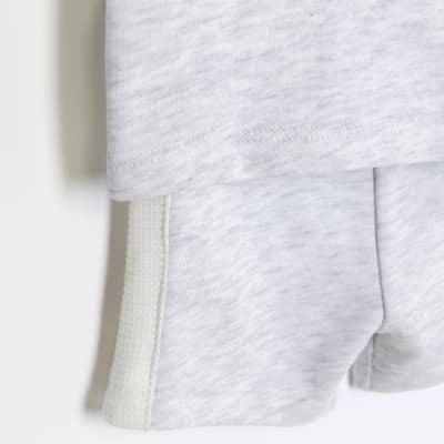 Baby boys grey t-shirt and shorts set
