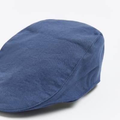 Baby boys navy flat cap River Island