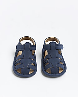 Baby boys navy gladiator sandals