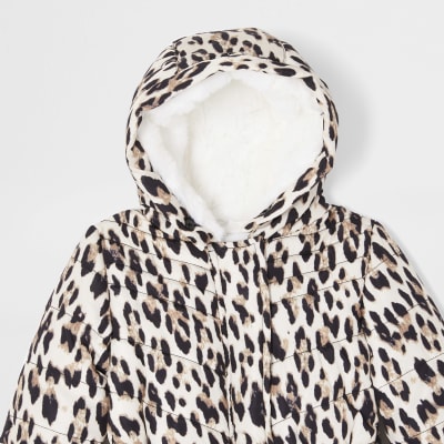 leopard print snowsuit