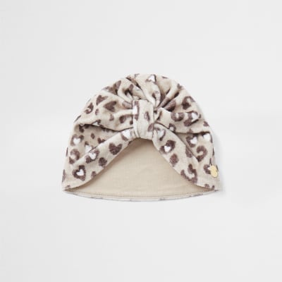leopard baby turban