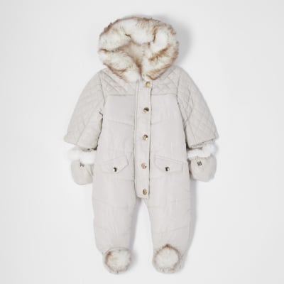 hooded snowsuit for baby