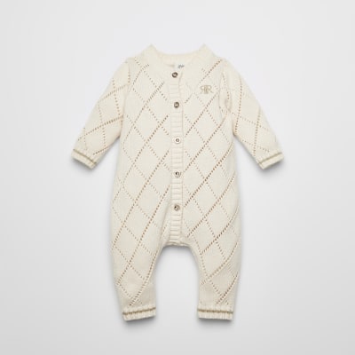 knitted baby grow
