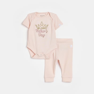 Baby girl Pink Fathers Day Set River Island