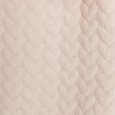 Baby girl pink heart quilted jacket set River Island