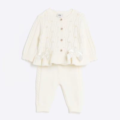 River island cream bobble on sale cardigan