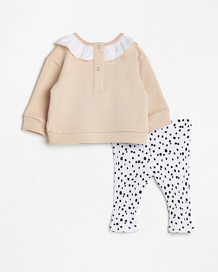Baby girls Pink Disney Dalmatian sweat outfit