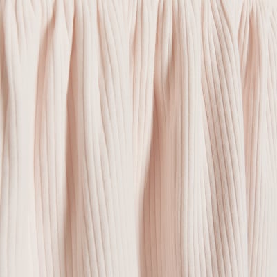 Baby girls pink long sleeve dress River Island