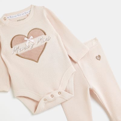 Baby Girls Pink Mamas Mini Waffle Set River Island