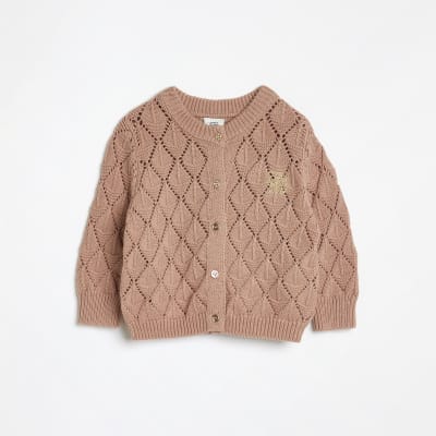 Girls hot sale pointelle cardigan