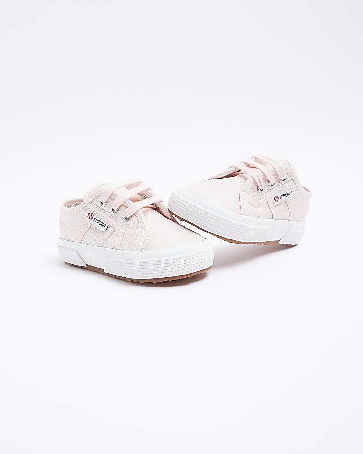 Baby Girls Pink Superga Lace up Trainers