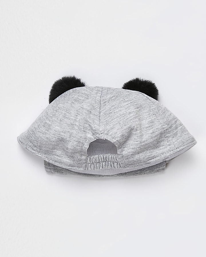 Baby grey bear cap