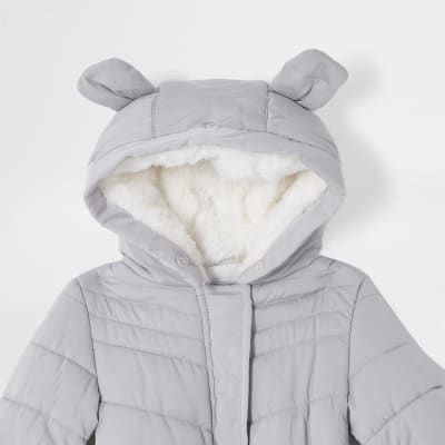 baby snowsuit with ears