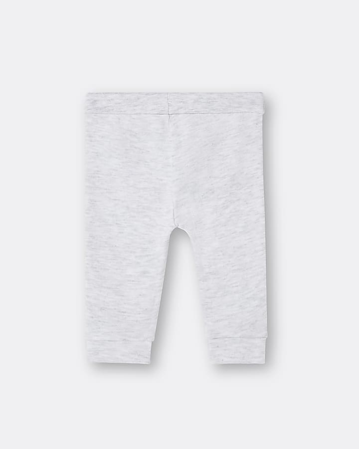 Baby grey RI embroidered leggings
