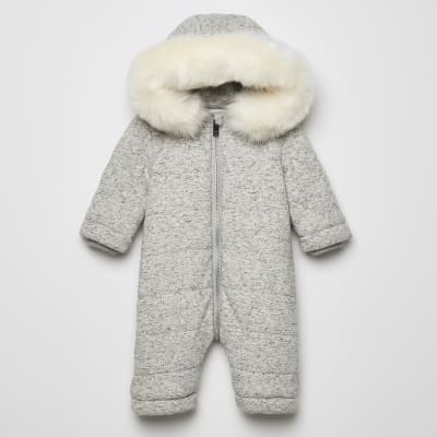 river island snowsuit baby girl