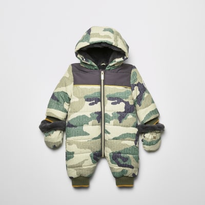 camouflage baby snowsuit