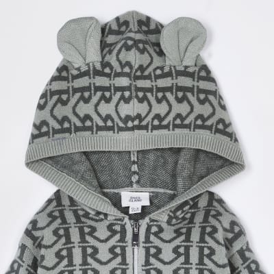 river island monogram cardigan