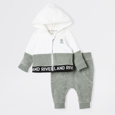 white velour hoodie