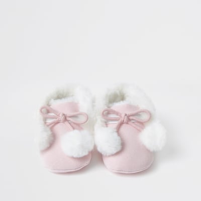 river island pom pom boots